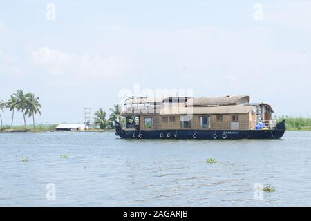 Premium Kreuzfahrten in Kerala Hausboot Backwaters Stockfoto