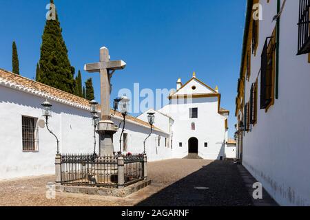 Die Statue von Christus der Laternen in der Plaza de Capuchinos in Cordoba, Andalusien Spanien Stockfoto