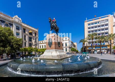 Brunnen in die Plaza de las Tendillas orTendillas Square in Cordoba, Andalusien, Spanien Stockfoto