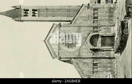 . Mittelalterliche Architektur, seiner Entstehung und Entwicklung, mit Listen von Denkmälern und Bibliographien. ^^c^1 Ich Stockfoto