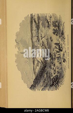 . Heilige Land mit glimpes in Europa und Ägypten. Wie unsere feuchten Augen nahm in diesem lastview der Heiligen Stadt, und als seine einzigartige Veranstaltungen, insbesondere die, die mit dem Schließen Szenen verbunden Retter mission gesegnet ofour, kam Drängen uponour Verstand, unsere Emotionen, meine eigene, mindestens, nicht tobe beschrieben. Ich öffnete meine Tasche Bibel und readaloud Die achtundvierzigste Psalm, und von unserer Position wecould bereitwillig schätzen die glühende Beschreibung - Schön für die Situation, die Freude der ganzen Erde, isMount Zion, o? Ich die Seiten des Nordens, die Stadt der theGreat König. Wq das starke schätzen Stockfoto