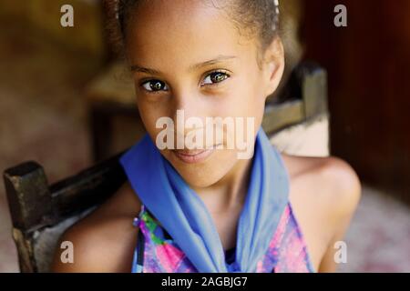 Schönheit kubanisches Mädchen II, Kuba Stockfoto