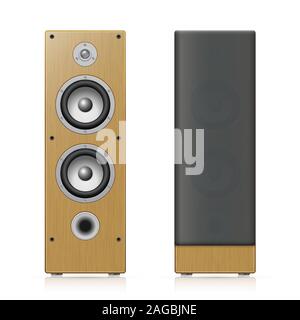 Akustische Lautsprecher. Vector Illustration Stock Vektor