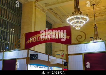 Ferien Messe, Vanderbilt Hall, Grand Central Terminal, NYC Stockfoto