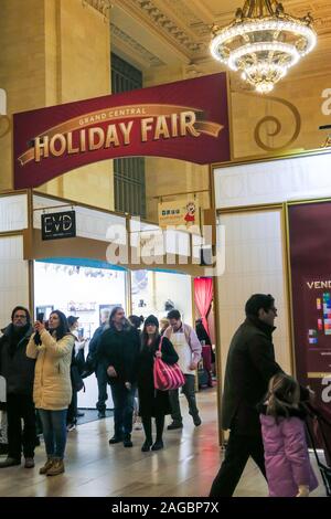 Ferien Messe, Vanderbilt Hall, Grand Central Terminal, NYC Stockfoto