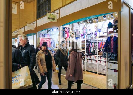 Ferien Messe, Vanderbilt Hall, Grand Central Terminal, NYC Stockfoto