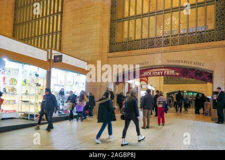 Ferien Messe, Vanderbilt Hall, Grand Central Terminal, NYC Stockfoto