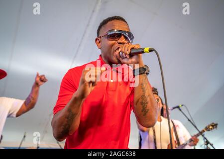 Seltene Wesen durchführen an den 2019 National Folk Festival, Salisbury, Maryland, USA Stockfoto