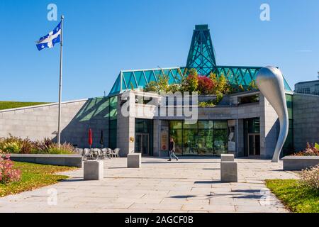 Quebec City, CA - 5. Oktober 2019: Fassade des Museum of Fine Arts (Musee National des Beaux-Arts) Stockfoto
