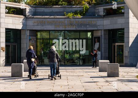 Quebec City, CA - 5. Oktober 2019: Fassade des Museum of Fine Arts (Musee National des Beaux-Arts) Stockfoto