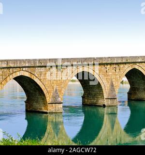 Mehmed Pascha Sokolovic alte osmanische Brücke in Visegrad Stockfoto