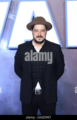 Marcus Mumford, Star Wars: Der Aufstieg von Skywalker - Europäische Premiere, Leicester Square, London, UK, 18. Dezember 2019, Foto von Richard Goldschmidt Stockfoto