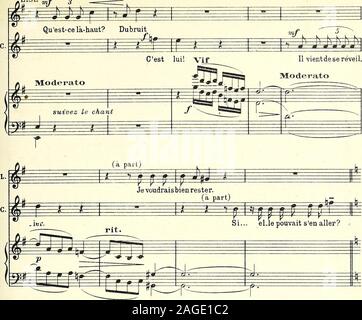 . Le jugement de Midas: Comédie lyrique en 3 Actes. Sgf ^-^ rm *//mm w?t = * * é * X Moderato 63. LISE nf. ?. Allegro rit Stockfoto