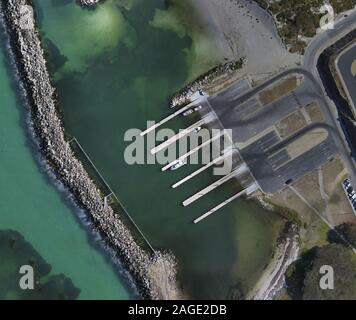 OCEAN REEF, AUSTRALIEN - 08.Mai 2018: eine Luftaufnahme von Ocean Reef Marina, Western Australia Stockfoto