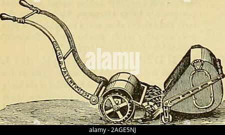 . Die Gärtner' Chronik: Eine wöchentliche Illustrierte Zeitschrift über Gartenbau und verwandte Themen. OCIETYS SHO W, South Kensington, London, 3. bis 7. Juni 1881. Eine silberne Medaille, tlie ersten und höchsten PRIZEof tlie über der Gesellschaft, wurde zum G REENS Patent Silens Messor Rasenmäher, AN DER OBEN GENANNTEN E. VHIBITION ausgezeichnet. Die^ otii-nal 0/Hortknlture vom 9. Juni sagt: MOWINGMACHINES. - Die Richter arbeiten in dieser Klasse von acht Ausstellern, mit jeweils einer Reihe ot Maschinen, war kein Ruheposten, forspecial Vorteile in irgendeiner Form oder 01 ihr für eachkind des Mähers beansprucht wurden; und es kann sicher gesagt werden, dass alle Waren goodand di Stockfoto