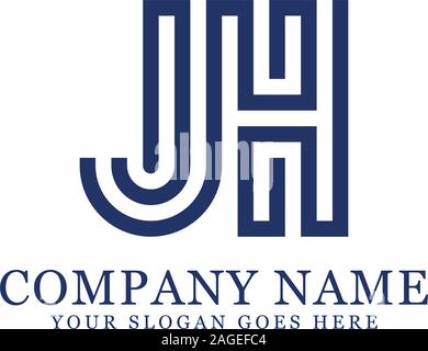FH initial Logo Inspiration, F und H Kombination logo Vektor mit sechseckigen Idee Stock Vektor
