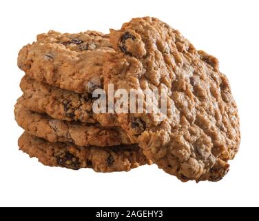 Müsli mit Rosinen cookies Stockfoto