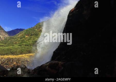 Nuranang fällt oder Bong Bong fällt oder jung fällt oder Jang Wasserfälle in der Nähe von tawang Stadt in Arunachal Pradesh in Indien Stockfoto