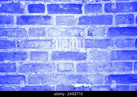 Classic blau trendigen Pastellfarben monochromatischen verwitterten Mauer Hintergrund Stockfoto