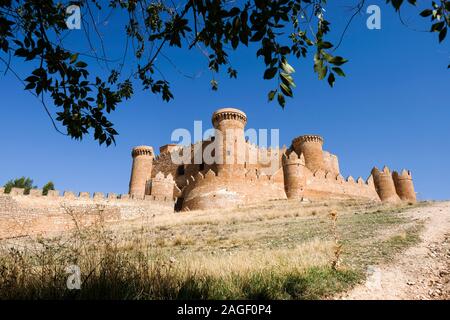 Belmonte, Spanien. 01 Okt, 2019. Die Burg Castillo de Belmonte im Südwesten der Spanischen Provinz Cuenca. Foto: Jens Kalaene/dpa-Zentralbild/ZB/dpa/Alamy leben Nachrichten Stockfoto