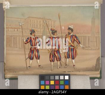 Italien Italienische Soldaten. Kirchenstaat, 1820; Italien Italienische Soldaten. Kirchenstaat, 1820 Stockfoto