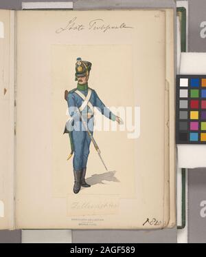 Italien Italienische Soldaten. Kirchenstaat, 1820; Italien Italienische Soldaten. Kirchenstaat, 1820 Stockfoto