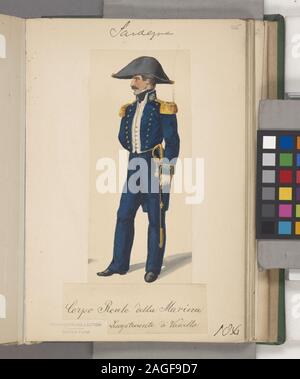 Italien Italienische Soldaten. Sardinien, 1833-1838; Italien Italienische Soldaten. Sardinien, 1833-1838 Stockfoto