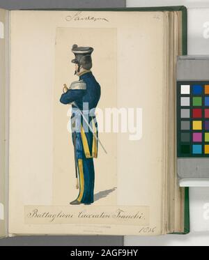 Italien Italienische Soldaten. Sardinien, 1833-1838; Italien Italienische Soldaten. Sardinien, 1833-1838 Stockfoto