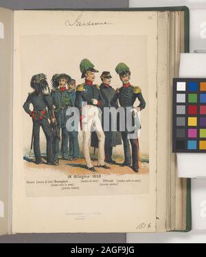 Italien Italienische Soldaten. Sardinien, 1833-1838; Italien Italienische Soldaten. Sardinien, 1833-1838 Stockfoto