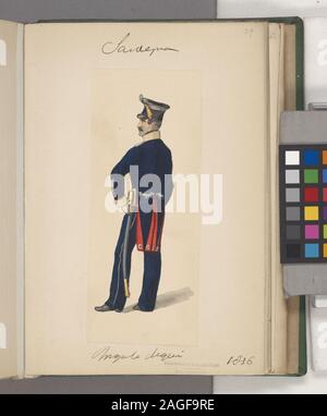 Italien Italienische Soldaten. Sardinien, 1833-1838; Italien Italienische Soldaten. Sardinien, 1833-1838 Stockfoto