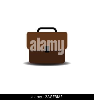 Business Tasche Symbol in Flat Style isoliert Vector Illustration.eps 10. Stock Vektor