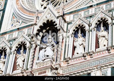 Detail von Santa Maria in Fiore, Dom von Florenz, Italien Stockfoto