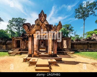 Banteay Srei oder Frau Tempel, Siem Reap, Kambodscha Stockfoto