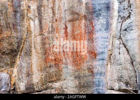 Tsodilo-Hügel, Felsgemälde von Tieren, Louvre der Wüste, isolierte Hügel in der kalahari-Wüste, Botsuana, Südafrika, Afrika Stockfoto