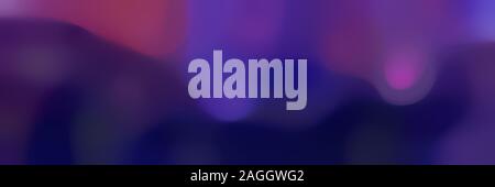 Weiche verschwommen horizontal Hintergrund mit sehr dunkel violett, Dark Slate Blue und sehr dunkles blau Farben und freier Text. Stockfoto