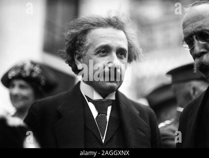 Vintage Foto der theoretischen Physiker Albert Einstein (1879 - 1955). Foto von Harris & Ewing in Washington DC ca. 1921 übernommen. Stockfoto