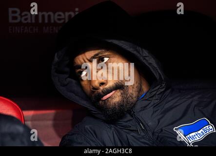 Salomon Kalou (B) Fußball 1. Fussballbundesliga, 16. Spieltag, Bayer 04 Leverkusen (LEV) - Hertha BSC Berlin (B) 0:1, am 18. Dezember 2019 in Leverkusen/Deutschland. € | Nutzung weltweit Stockfoto