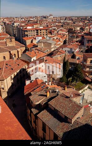 Blick auf die Skyline der Innenstadt von Salamanca Stockfoto