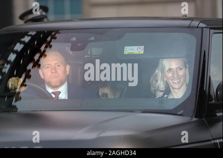 Bild zeigt: Royals Verlassen nach dem Mittagessen am Buckingham Palace heute 18/12/19 Mike Zara pic von Gavin Rodgers/Pixel 8000 Stockfoto