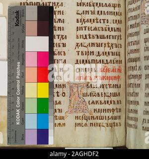 In de Ricci, Seymour, Volkszählung Handschriften des Mittelalters und der Renaissance in den Vereinigten Staaten und Kanada aufgeführt. New York. New York: H.W. Wilson, 1935; und Ergänzen, New York, N.Y.: Bibliographische Gesellschaft von Amerika, 1962.; Lektionar der Rechtsakte und Briefen Stockfoto