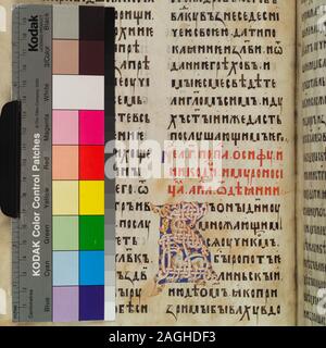 In de Ricci, Seymour, Volkszählung Handschriften des Mittelalters und der Renaissance in den Vereinigten Staaten und Kanada aufgeführt. New York. New York: H.W. Wilson, 1935; und Ergänzen, New York, N.Y.: Bibliographische Gesellschaft von Amerika, 1962.; Lektionar der Rechtsakte und Briefen Stockfoto