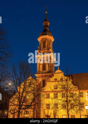 Stadtkirche St. Marien, Abtei, ehemaliges Kloster Basilika, Gengenbach, Schwarzwald, Baden-Württemberg, Deutschland Europa Stockfoto