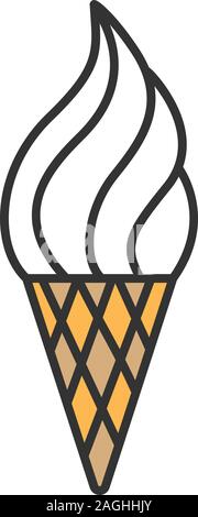 Eis Farbe Symbol. Isolierte Vector Illustration Stock Vektor