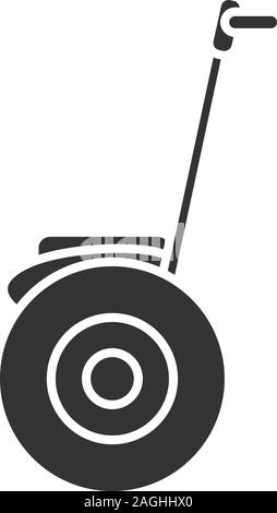 Selbst balancing Motorroller Piktogramm icon Vektor-illustration Runde ...