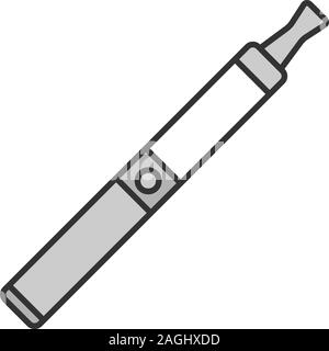 E-Zigarette Farbe Symbol. Vape pen. Elektronische Zigarette. Isolierte Vector Illustration Stock Vektor