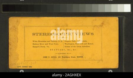 Suchen von Exchange von Fore Street, Custom House und Rathaus im Abstand von John S. Soule.; Suchen von Exchange von Fore Street, Custom House und Rathaus in Entfernung.; Stockfoto