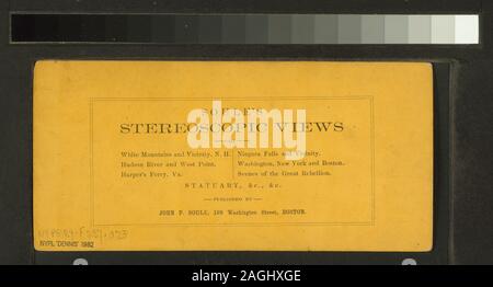 Suchen von Exchange von Fore Street, Custom House und Rathaus im Abstand von John S. Soule.; Suchen von Exchange von Fore Street, Custom House und Rathaus in Entfernung.; Stockfoto