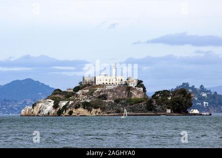 Alcatraz Gefängnisinsel in der Bucht von San Francisco, Vereinigte Staaten von Amerika Stockfoto
