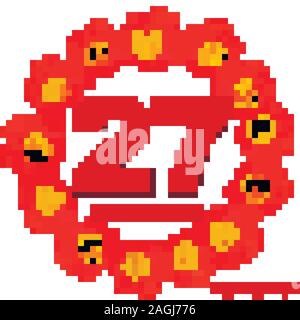 Dezember 27 Symbol. Für wichtige Tag planen. Banner für Feiertage und besondere Tage mit Blumen. Dezember 27 Symbol. Vektor. Stock Vektor