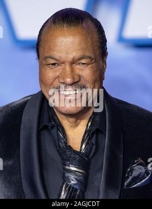 LONDON, ENGLAND - Dezember 18: Billy Dee Williams besucht die Europäische Premiere von 'Star Wars: Der Aufstieg der Skywalker" im Cineworld Leicester Square auf Stockfoto